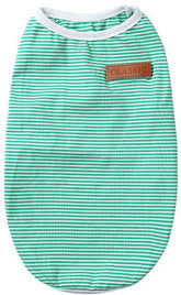 KUTKUT Classic Dog Striped Tshirt Puppy Kitten Clothes for Small Dogs, Stretchy Summer Cotton Cat Vest Doggy Tee Tank Top for Maltese, Bichon, Papillon, Pekingese